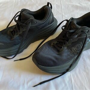 Hoka Bondi 8 Black Womens Sneakers